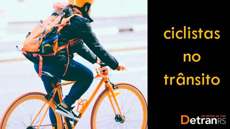 DetranRS disponibiliza material didático sobre ciclistas