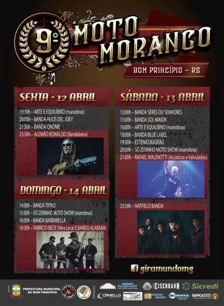Motomorango agita Bom Princípio no fim de semana