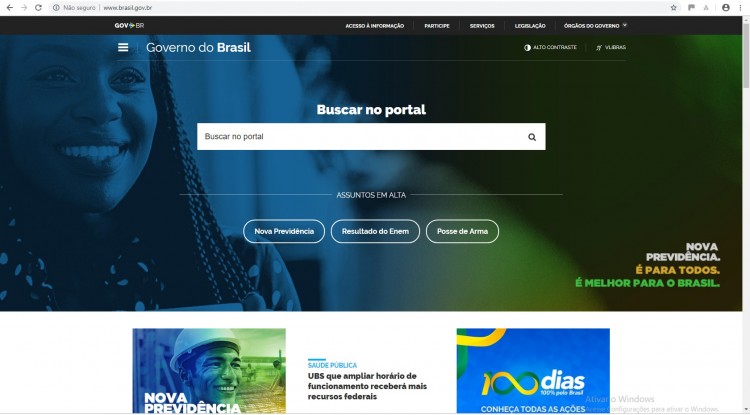 Sites do governo vão migrar para portal único