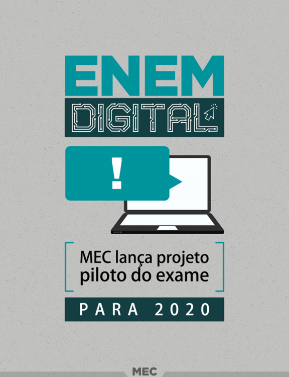 Enem terá aplicação digital em fase piloto em 2020