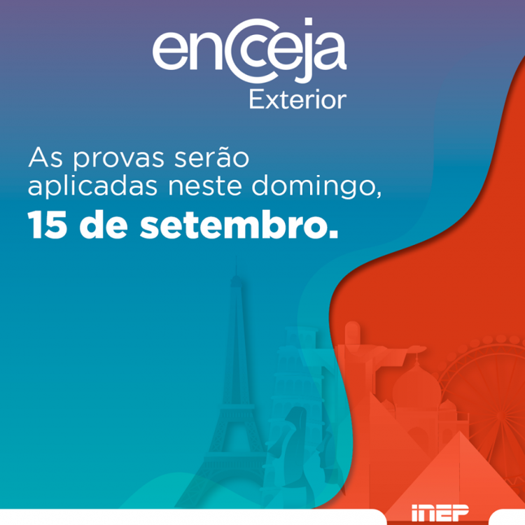Provas do Encceja Exterior serão aplicadas domingo, em 12 países