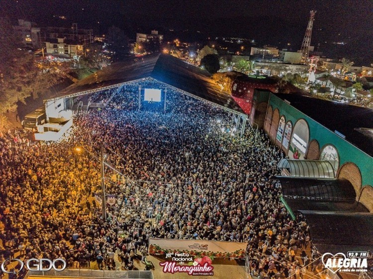 Público estimado em 130 mil pessoas prestigiou a 18ª Festa Nacional do Moranguinho