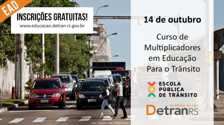 Abertas inscrições para Curso de Multiplicadores em Educação para o Trânsito
