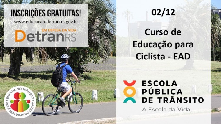 Curso EAD de Educação para Ciclista está com inscrições abertas