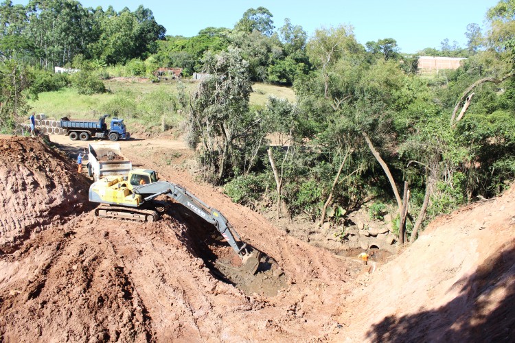 Antigo traçado da RS 122:Nova rede pluvial terá a mesma dimensão da existente