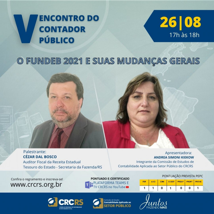 Encontro do Contador Público aborda mudanças gerais do Fundeb 2021