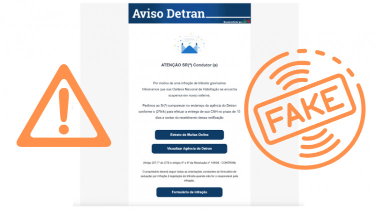 Detran/RS alerta sobre falsos e-mails relacionados a multas