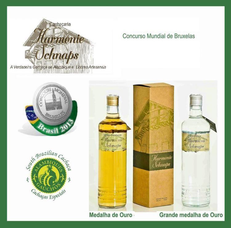 Cachaçaria Harmonie Schnaps recebe prêmios em concurso internacional