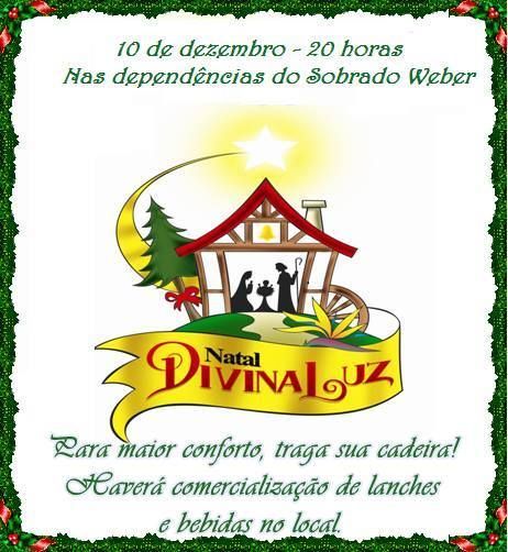 Natal Divina Luz é domingo, dia 10, em Tupandi