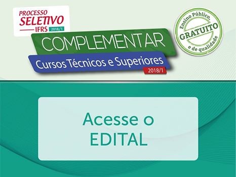 Inscrições para cursos técnicos e superiores no IFRS encerrem nesta terça-feira, dia 20