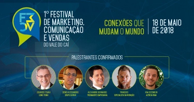 1º Festival de Marketing, Comunicação e Vendas será no dia 18 de maio