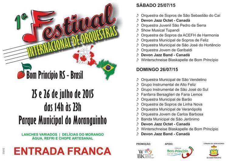 1º Festival Internacional de Orquestras é atração em Bom Princípio no fim de semana